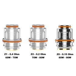 RÉSISTANCES ZEUS MESH GEEK VAPE EN 3 PUISSANCES