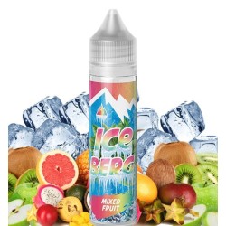 ICEBERG MIXED FRUIT 50 ML - O'JLAB, saveur fruits exotiques, ananas, papaye, mangue et fruit du verger, pomme, kiwi, abricot 