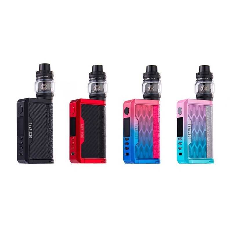 Kit Centurus Q200 Lost Vape Couleur Black Carbon Fiber