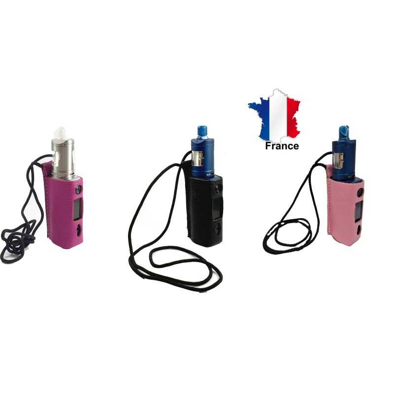 Tour de cou cuir Coolfire Z50 Innokin fabriqu en France Couleur Noir