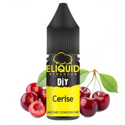 Flacon de cerise eliquid france en 10ml avec ses cerises juteuses.