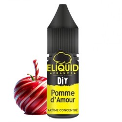 Flacon jus pomme d'amour avec sa pomme candy de eliquid