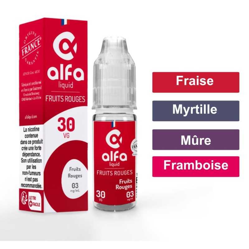 Eliquide fruits rouges 10 ml - alfaliquid