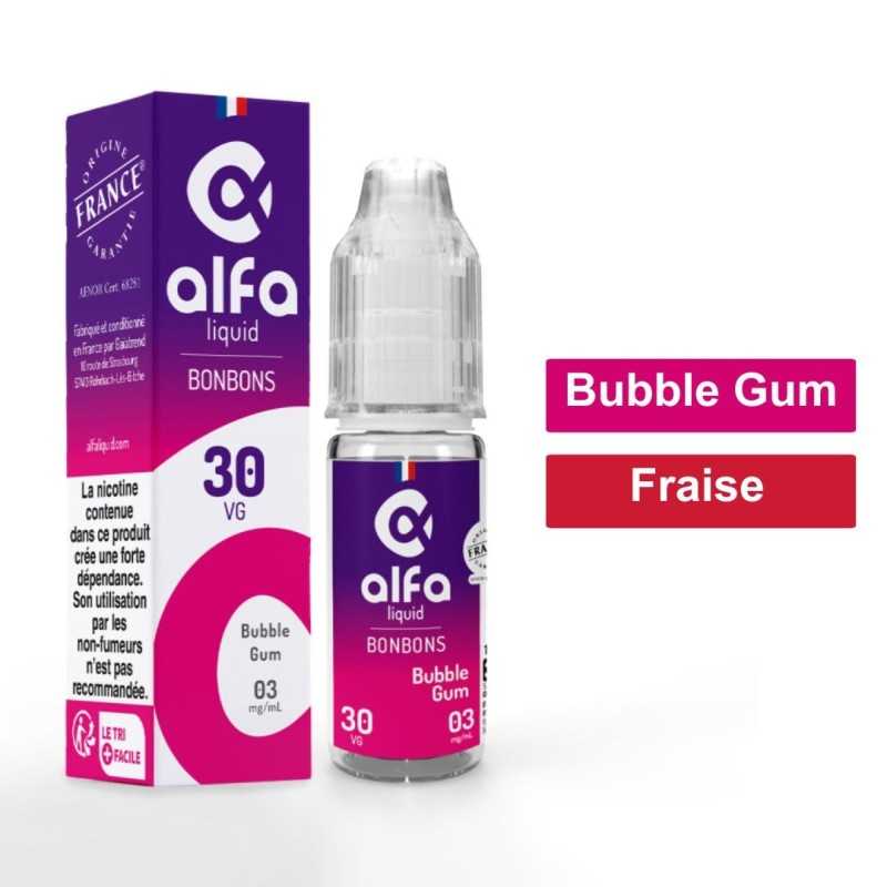 E-liquide 10 ml Bubble-Gum- Alfaliquid