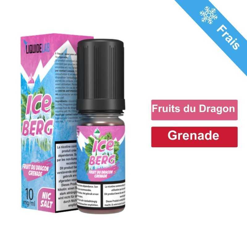 E LIQUIDE ICEBERG FRUIT DU DRAGON GRENADE 10 ML 10MG DE SEL DE NICOTINE- O'JLAB