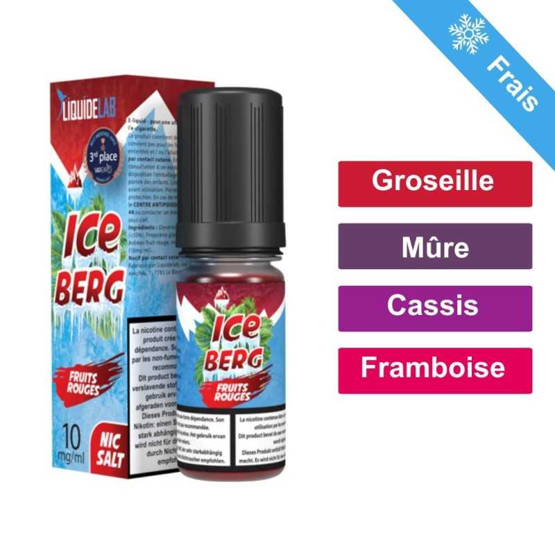ICEBERG FRUITS ROUGES 10 ML - 10 MG SEL DE NICOTINE- O'JLAB