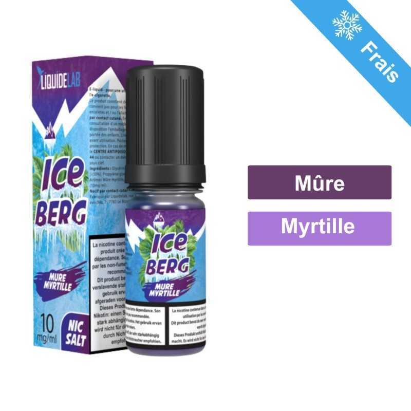 E-LIQUIDE ICEBERG MURE-MYRTILLE 10 ML- 10 mg SEL DE NICOTINE- O'JLAB