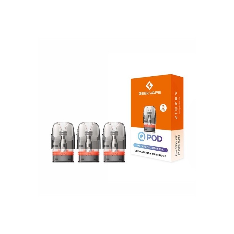 CARTOUCHE Q V2 3ML - GEEKVAPE CARTOUCHE Q V2 3ML - GEEKVAPE