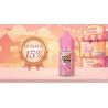 Flacon 30ml Arôme Super Papa Kyandy shop, illustré avec son taux de dilution