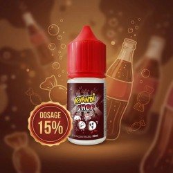 Arôme Super Cola 30ml Kyandi Shop, illustré avec son dosage 15%
