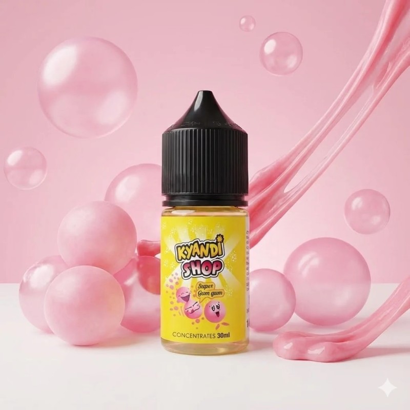 Arôme Super Gum Gum 30ml Kyandi Shop, avec décor