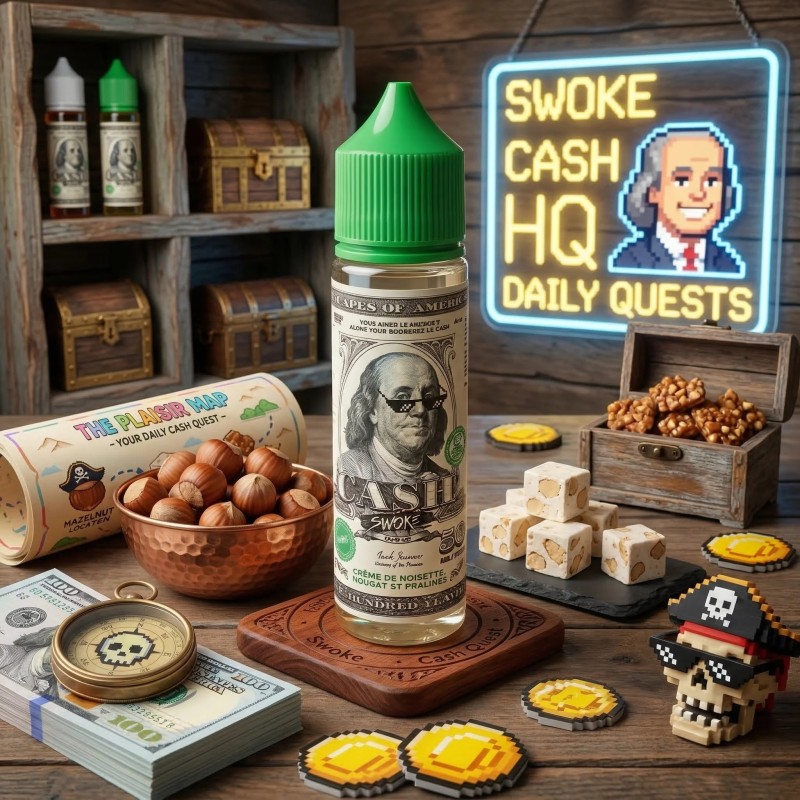 Cash - Swoke 50ml | E-liquide Gourmand Noisette Nougat Praliné