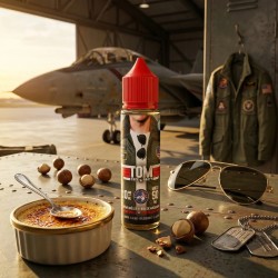 E-liquide Tom 50ml Swoke dans un décor de hangar d'avion