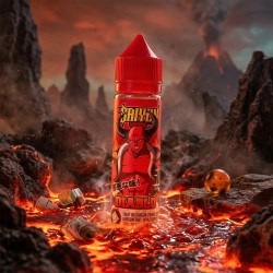 Eliquide Diablo 50ml Sayen Vapors, dans un décor manga de magma