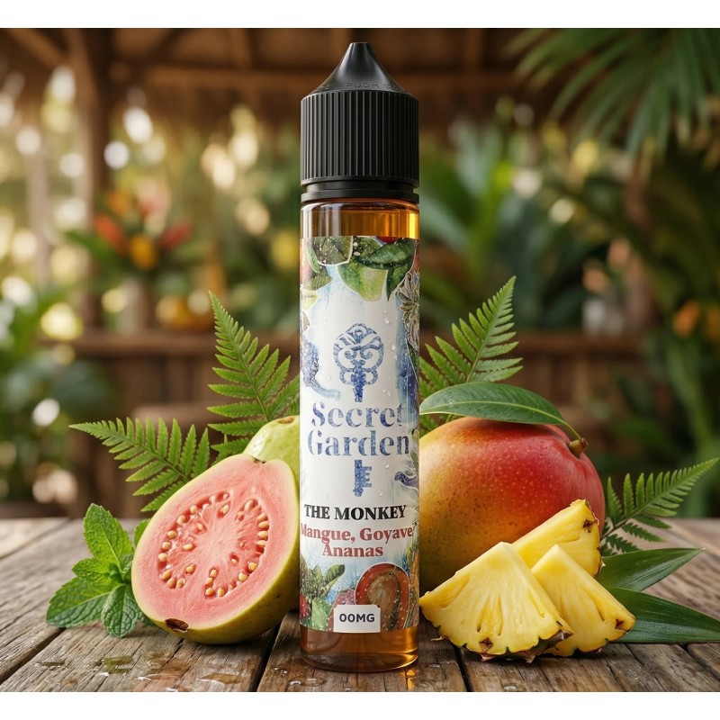 The Monkey 50ml - Secret Garden dans son décor illustratif