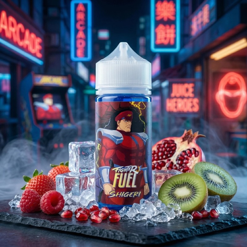 Shigery 100ml - Fighter Fuel dans sons décor illustratif