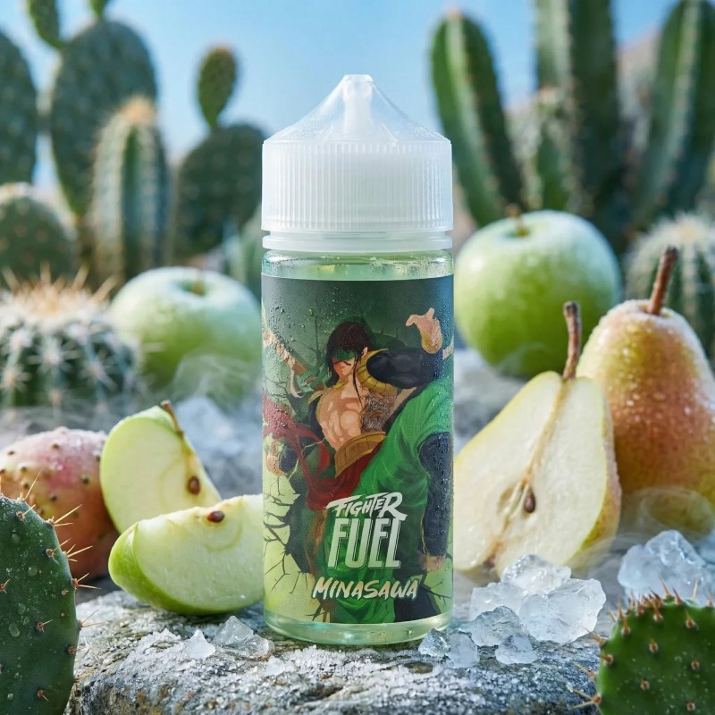 Minasawa 100ml - Fighter Fuel dans son décor illustratif