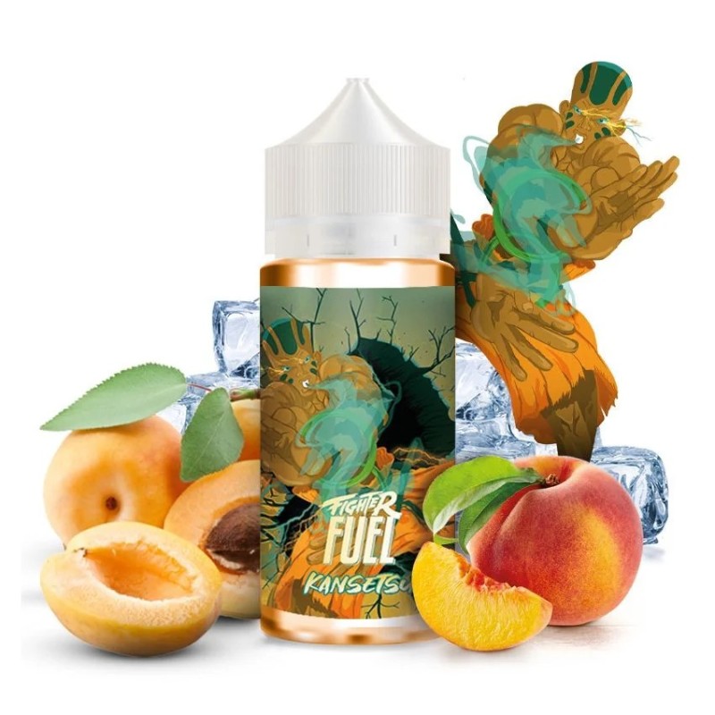 Kansetsu 100ml - Fighter Fuel avec ses ingrédients illustrés