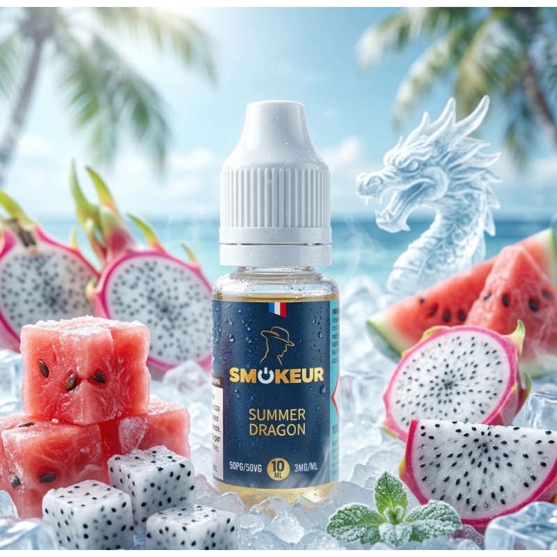 Summer Dragon 10ml - Smokeur dans son décor illustratrif