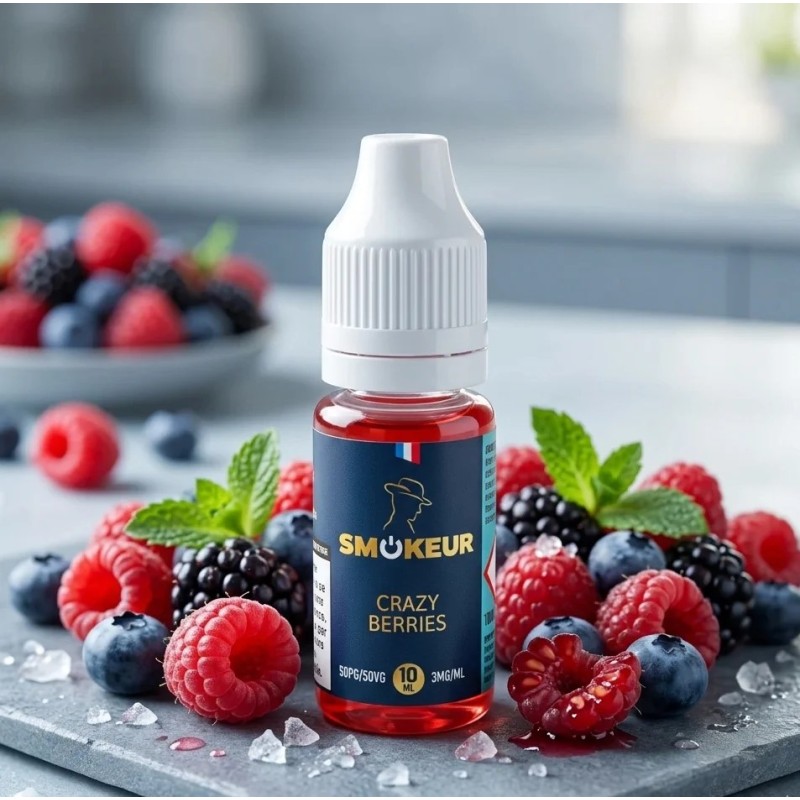 Crazy Berries 10ml - Smokeur dans son décor illustratif