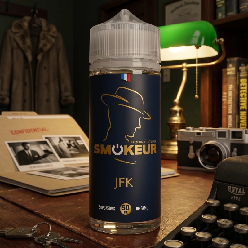 JFK 100ml - Smokeur dans son décor illustratif sombre