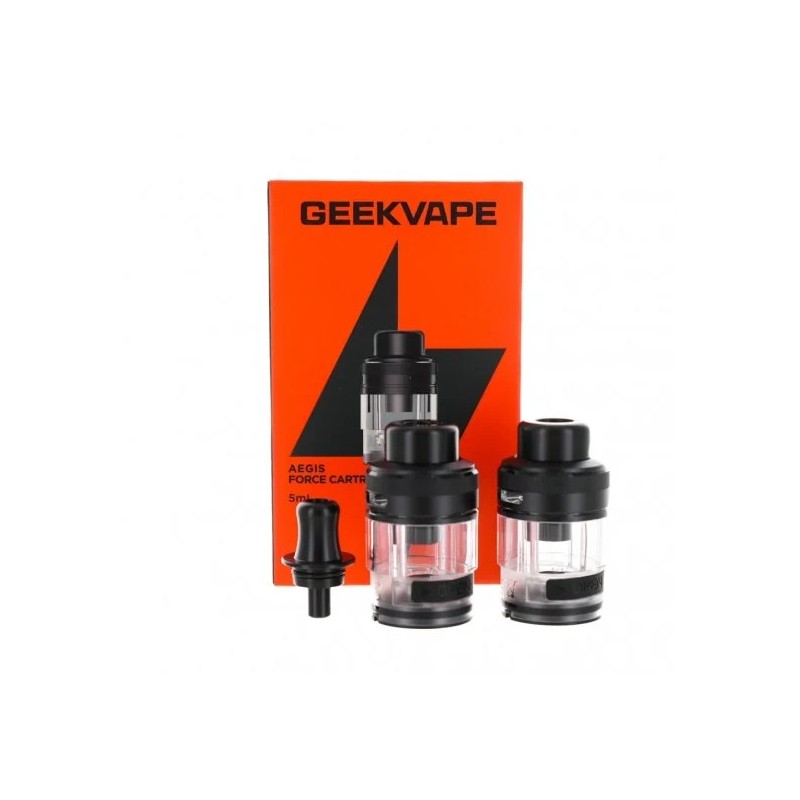 Cartouches Force 5ml - vendues par 2, avec 2 Drips DTL et 1 Drip MTL/RDL
