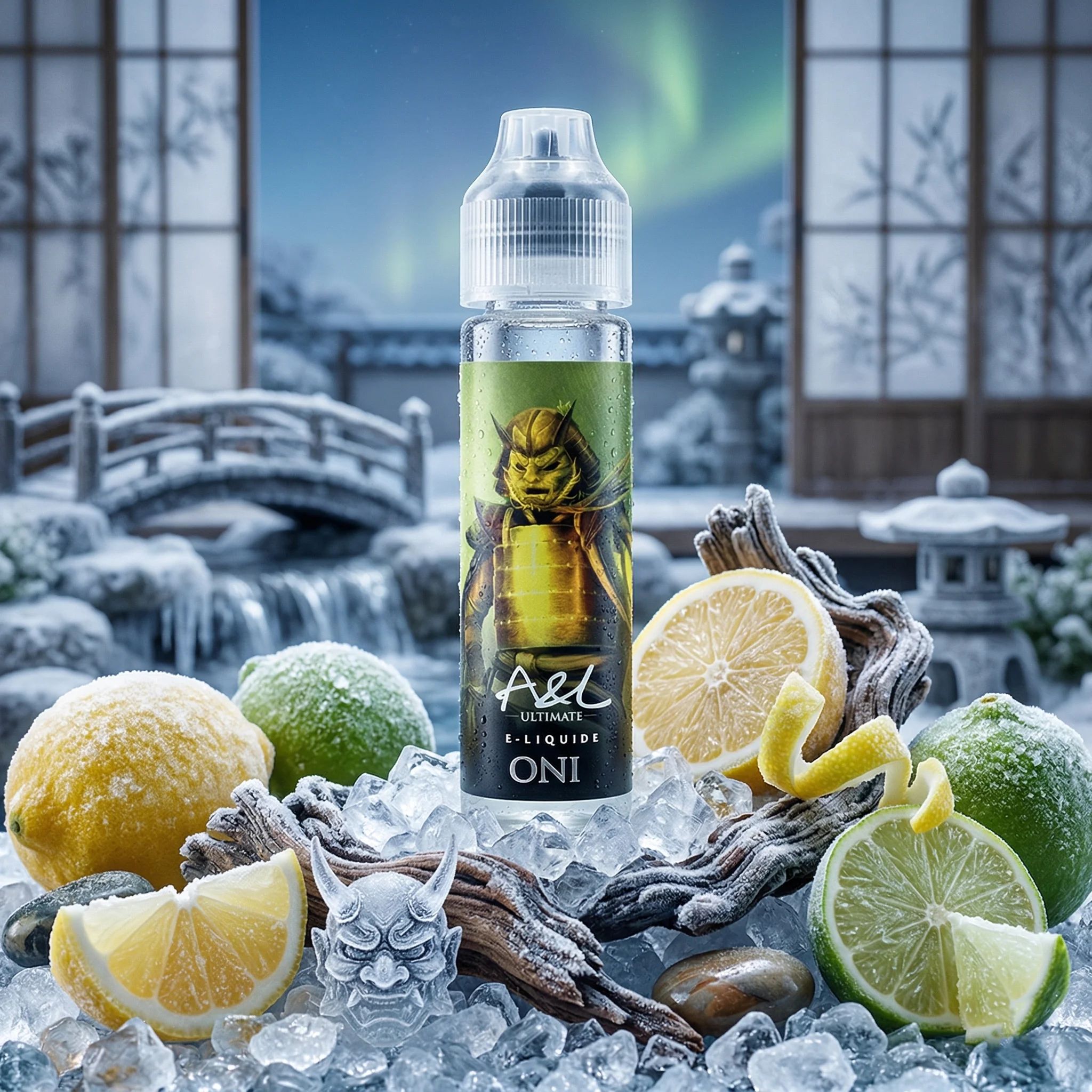 Oni - A&L Ultimate 50ml dans son décor glaçé illustratif