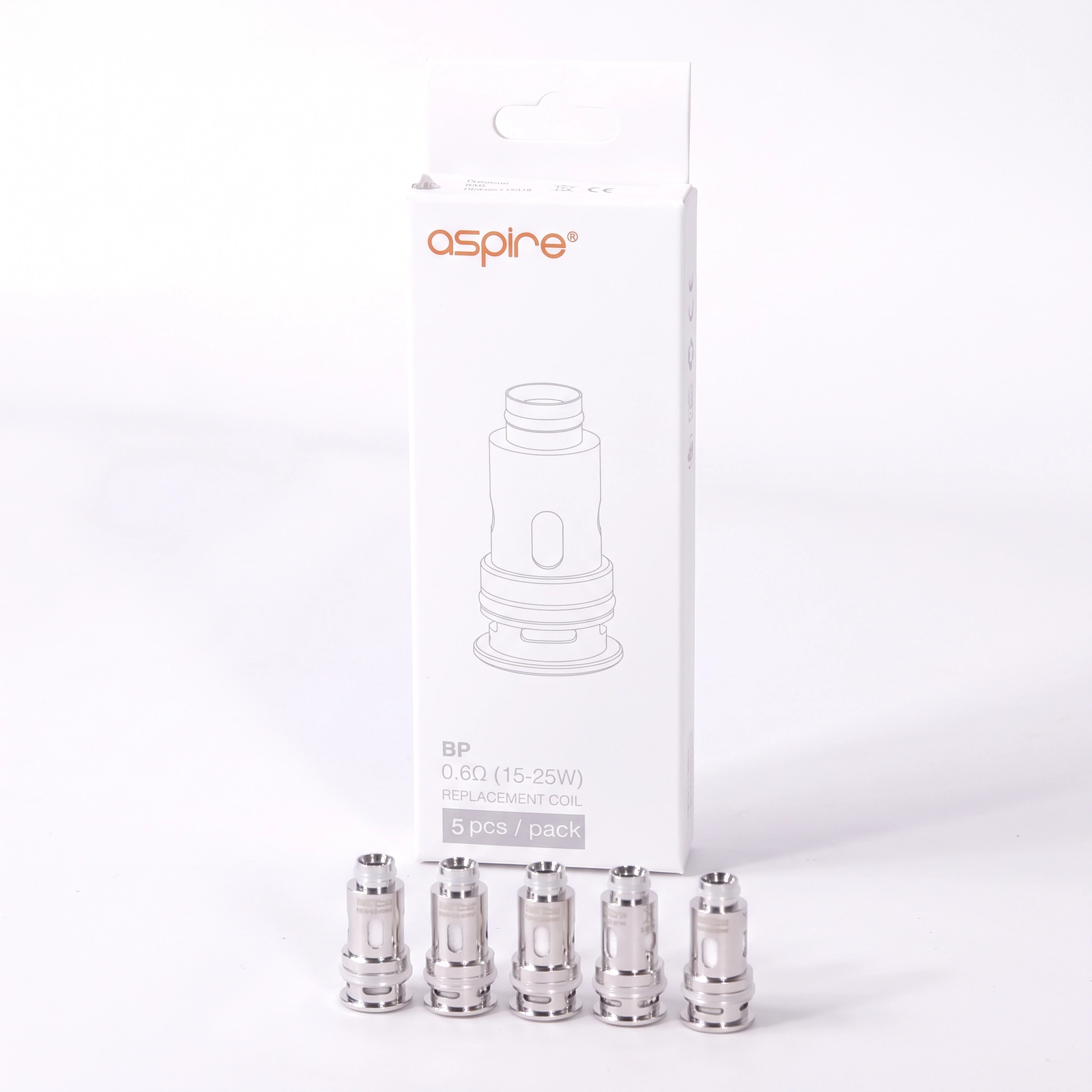 Résistances BP Aspire 0. 6 ohm, boite de 5