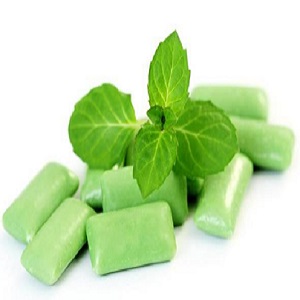 Chewing gum chlorophylle menthe