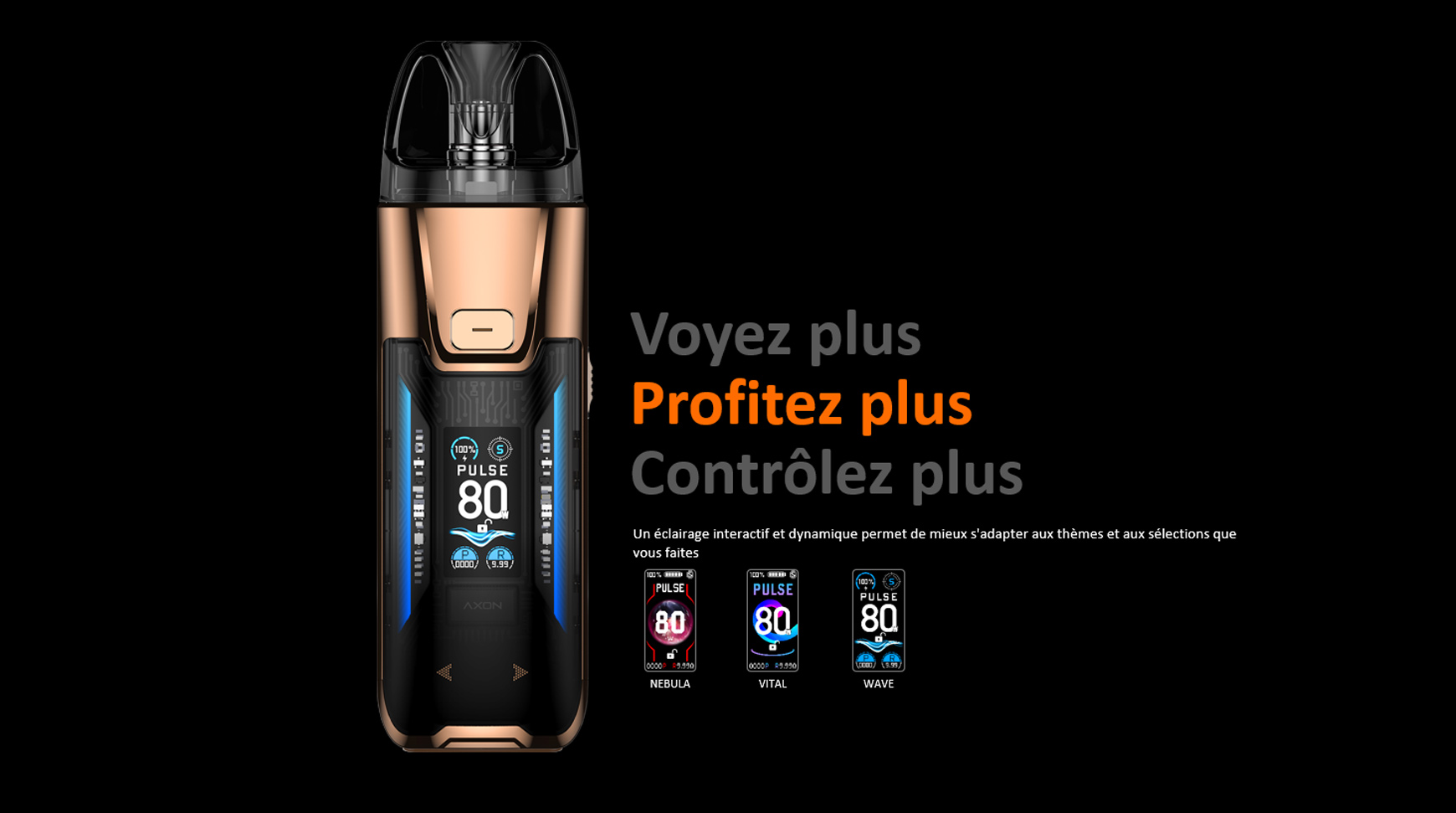 Luxe XR Max 2 affichage