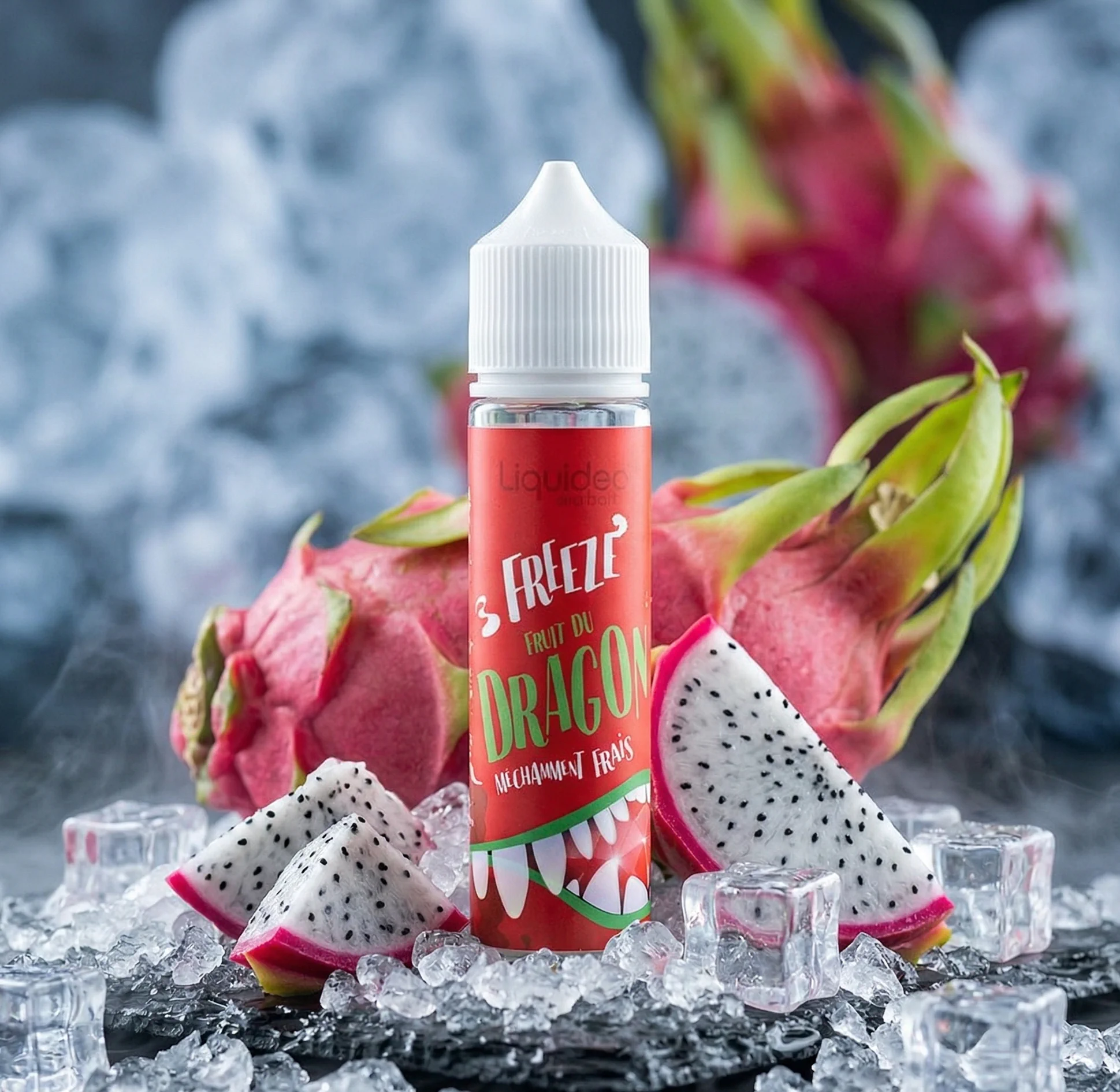 Freeze Dragon - Liquideo 50ml dans son décor givré illustratif