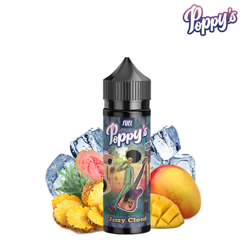 Fiole de jazzy cloud poppy's e liquide en 50 ml