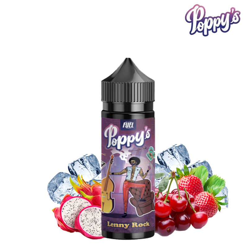 Fiole de lenny rock poppy's e liquide en 50 ml