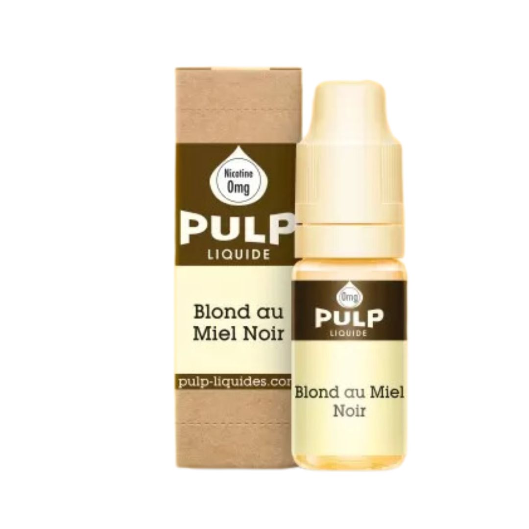 Photo d'une fiole de eliquide 10 ml PULP "Blond au miel noir"