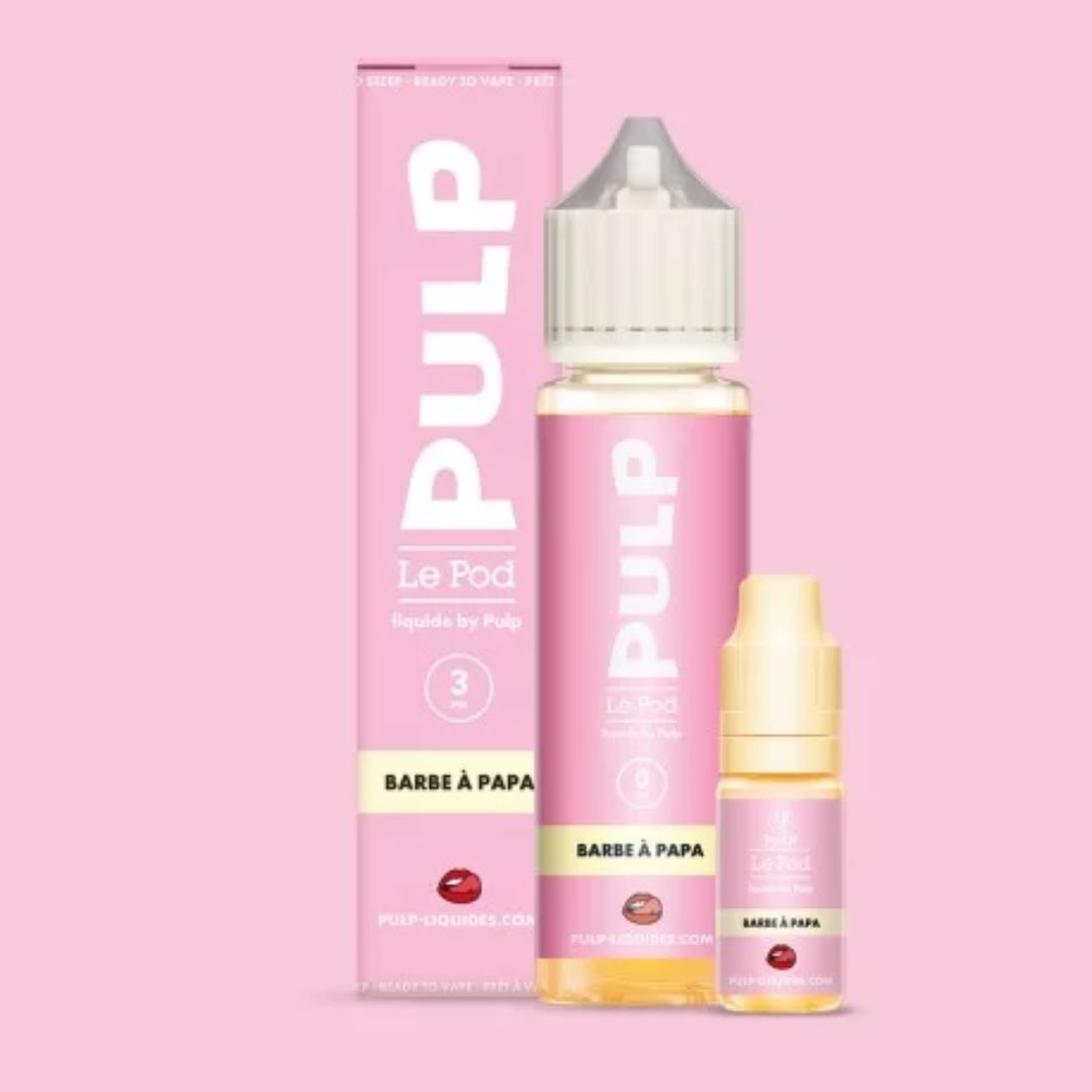 E liquide Barba à Papa 10ml - 10mg en sels de nicotine - Pulp