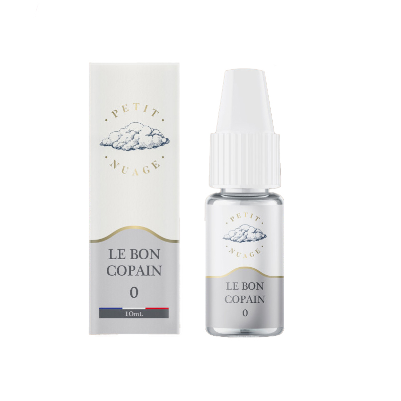 Photo d'une fiole de E-liquide"le bon copain" 10 ml de petit nuage