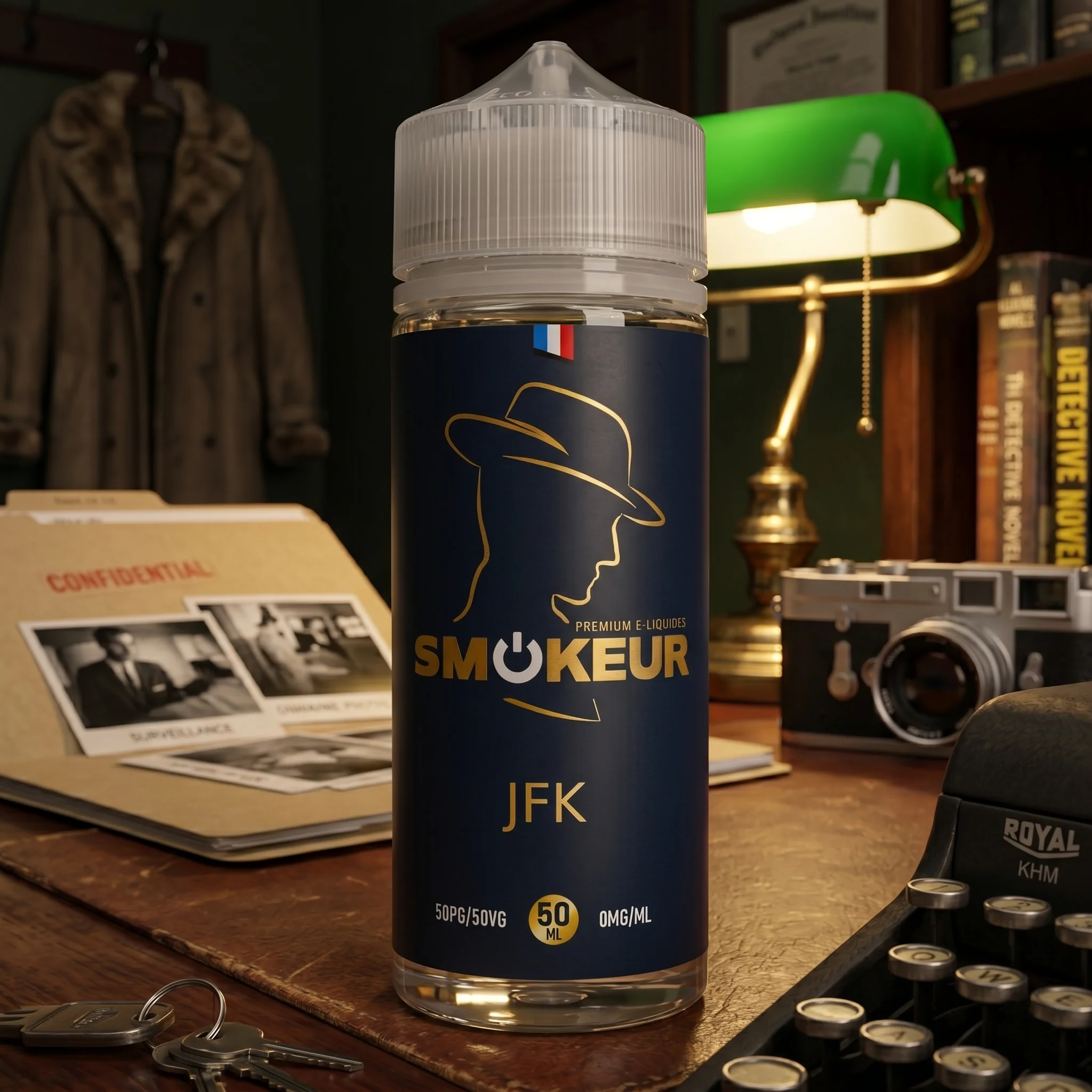 JFK 100ml - Smokeur dans son décor illustratif sombre