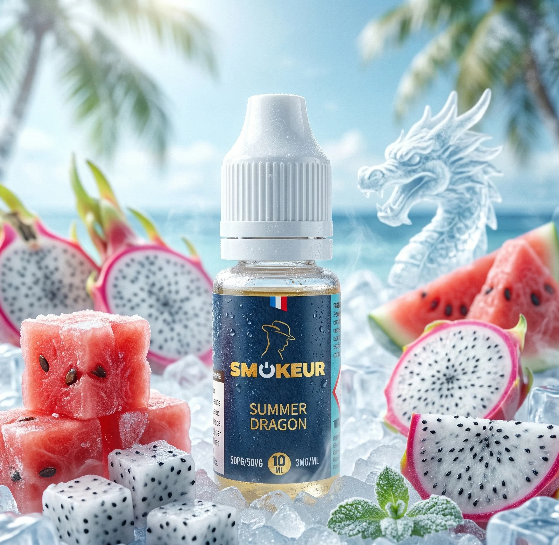 Summer Dragon 10ml - Smokeur dans son décor illustratrif