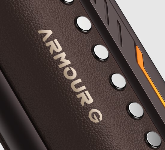 Image d'une finition cuir sur l'armour G de Vaporesso
