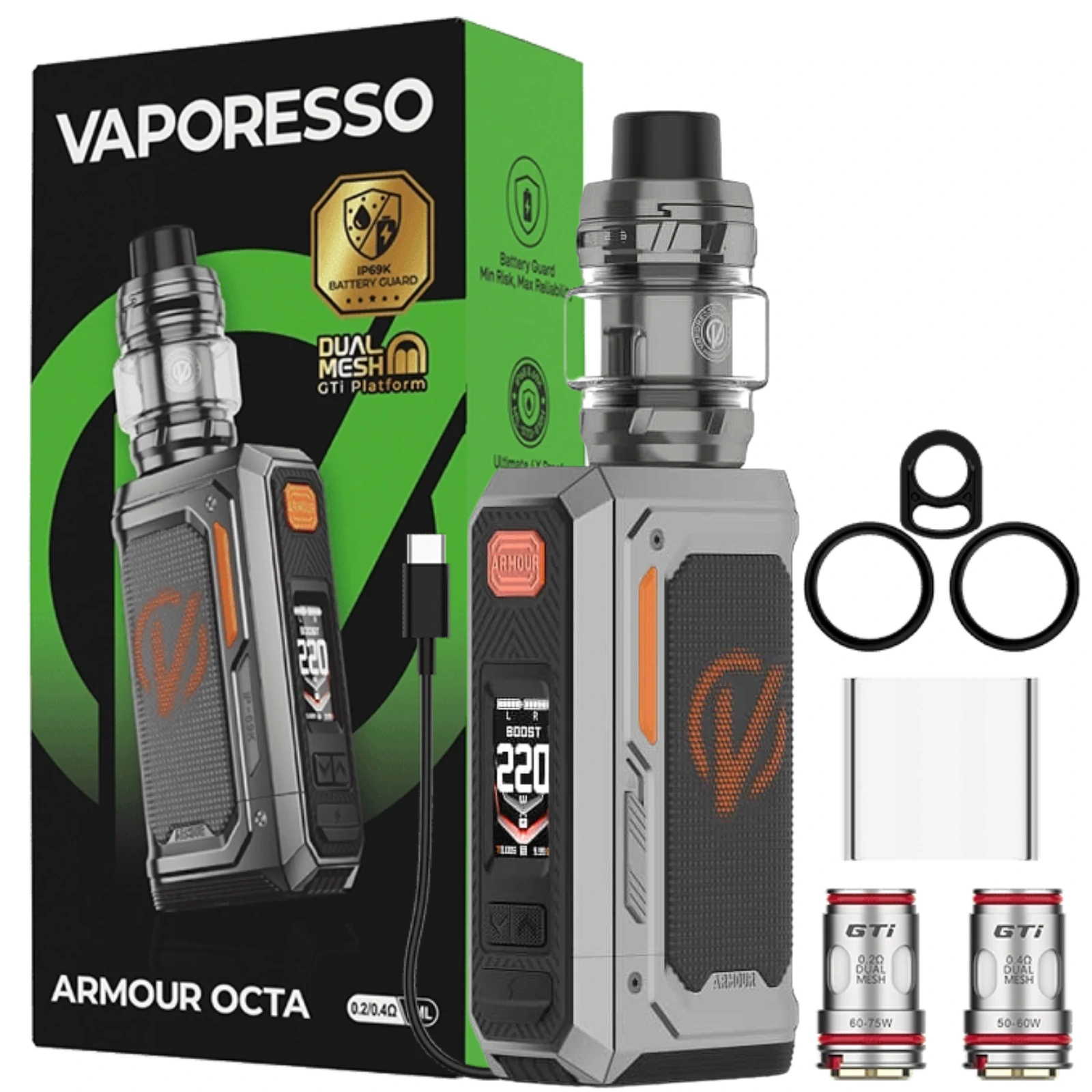 Kit Armour Octa Vaporesso, packaging