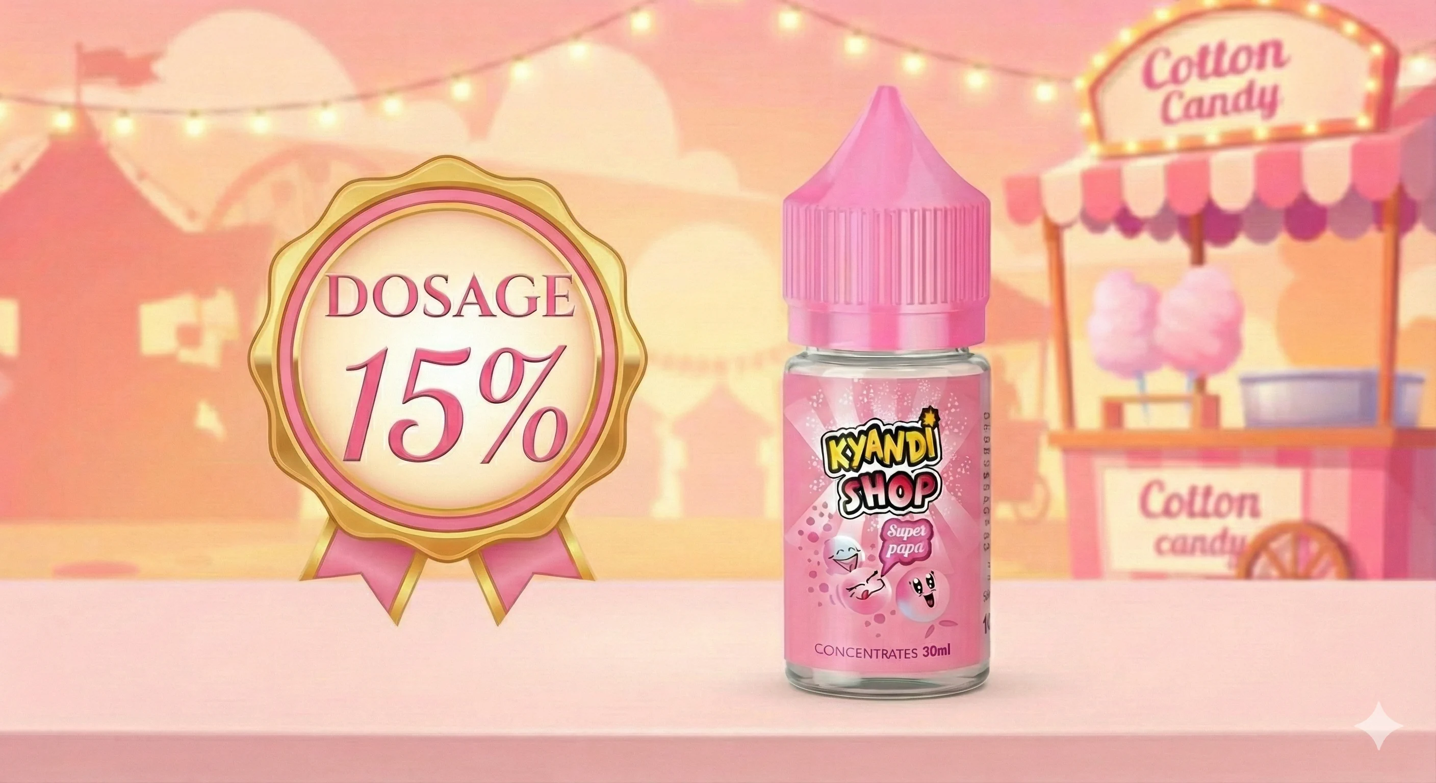 Illustration Arôme concentré Super Papa 30ml Kyandi Shop