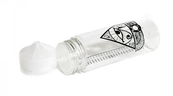 Flacon 250ml gradué Illuminati pour préparation DIY, bouchon détaché