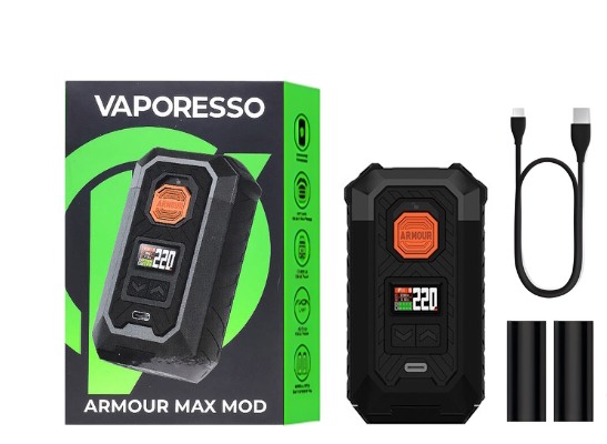 Box Armour Max Black, packaging