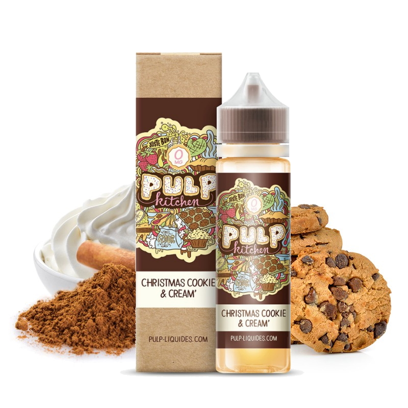 Christmas cookie&cream 50ml avec ses cookies et sa crème