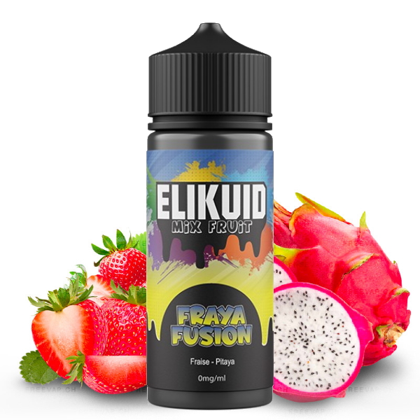 E liquide fraise et fruit du dragon en 100ml elikuid