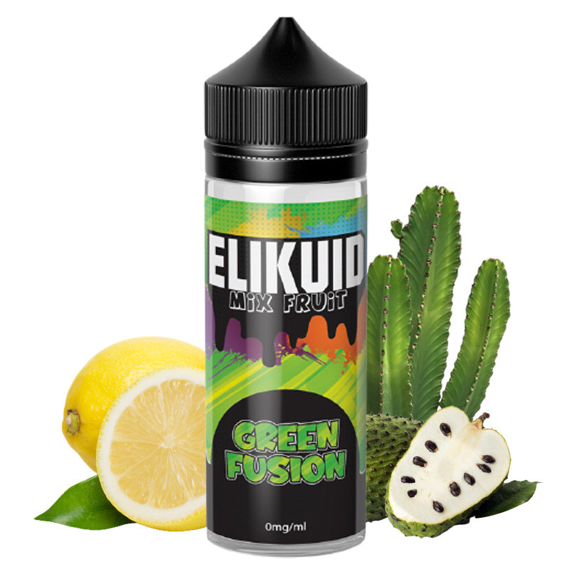 Green fusion en mg avec du citron du cactus et du corossol