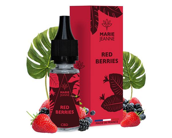 E liquide au CBD saveur RED berries "fruits rouges"