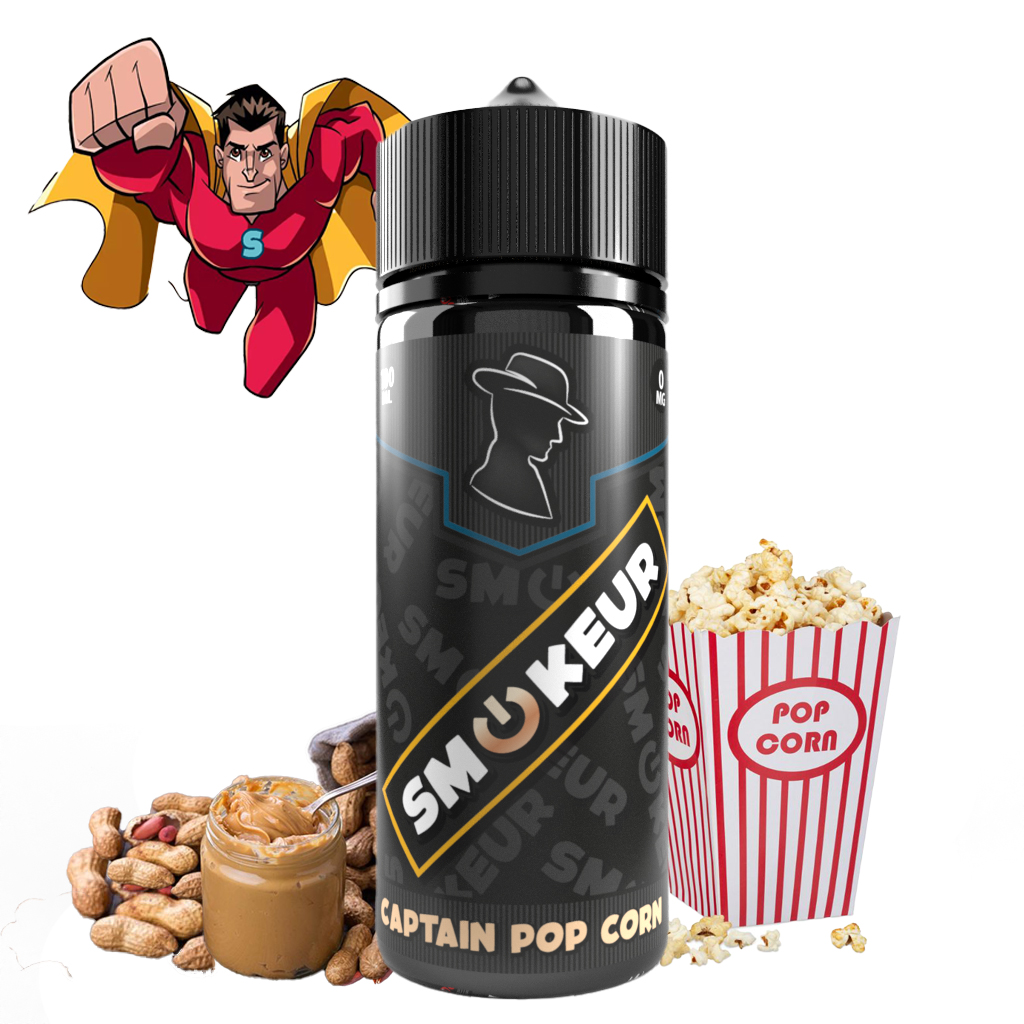 E liquide Captain Pop Corn 100ml Smokeur