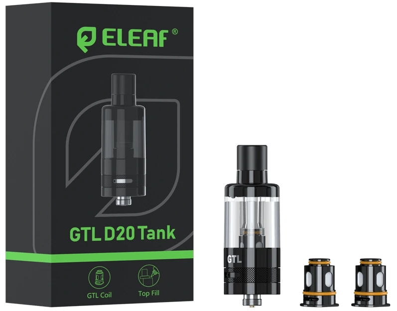 Clearomiseur GTL D20 Black packaging