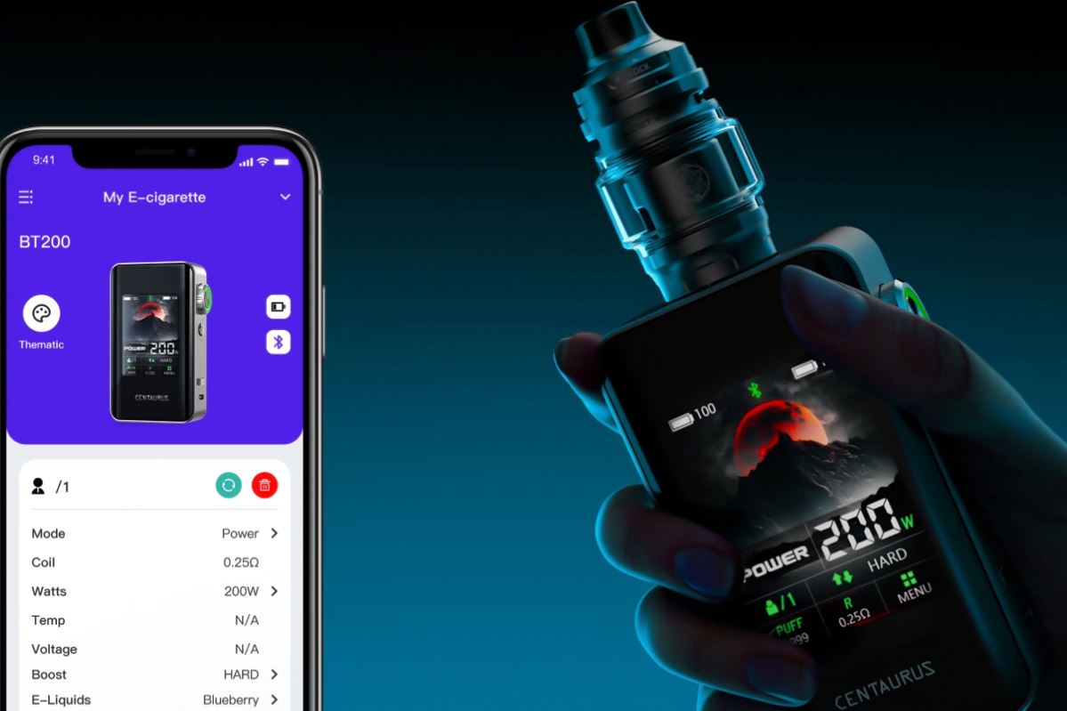 Kit BT200 Lost Vape application Smartphone